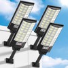 Solar Street Lights Outdoor, Solar Lamp IP66 Waterproof Security Flood
