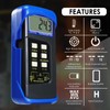 Handheld Digital K-Type Thermometer with Two Channels and Two Thermocouples,