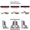 LIKERAINY 105 Degree Centre Stop Hinge 35 mm with Damper