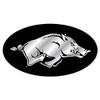 ARKANSAS RAZORBACK Running Hog Black Mirrored Hitch Receiver Cover