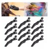 INDUSTRIAL 24 Pcs Cocodrilo Antideslizantes Pinzas Para Cabello Fijas