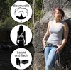 Hipbag Waist Bag Model Nandari Belt Bag Bum Bag, grey-blue,
