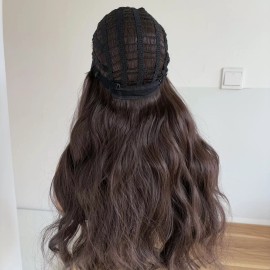 WigsA Choc Brown Long Wavy Costume Wigs Layered Women Synthetic Hair Heat Resistant