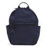 Vera Bradley Women's Small Recycled Cotton Bookbag Backpack, Classic Navy