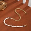 DIFOMI Dainty Pearl Necklaces for Women, 14K Gold Plated Pearl