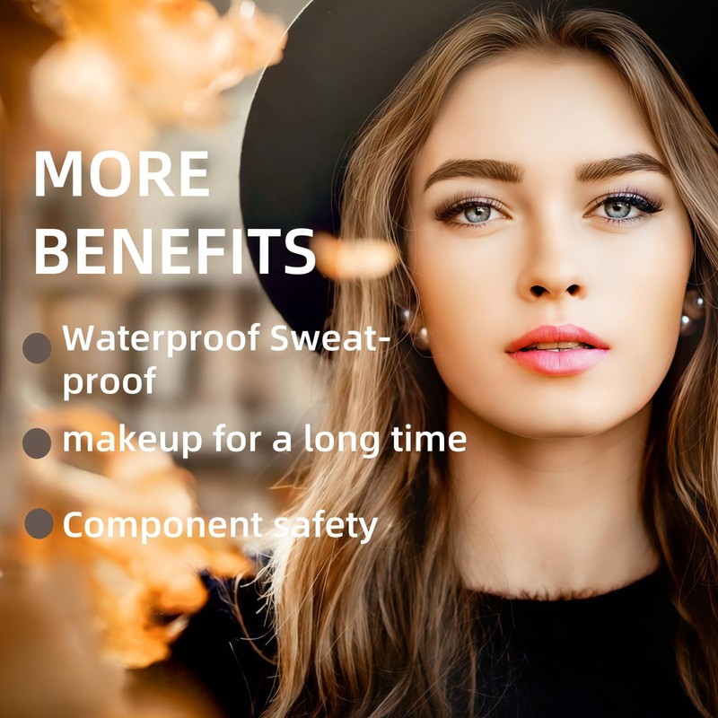 Eyebrow Pencil,2 Fork Tip &Precise Brush-Tip,Waterproof Eye Brow Pencil,Eyebrow Pencil