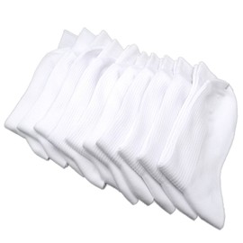 Lemocoro Socks, Made in Japan, Antibacterial, Odor Resistant, Supporter Socks, Ribbed Pattern, 8.7 - 9.4 inches (22 - 24 cm), 9.4 - 10.2 inches (24 - 26 cm), 10.2 - 11.0 inches (26 -, white 10 pairs