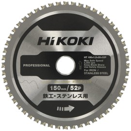 HiKOKI 0037-7217 Chip Saw Cutter for CD3605DB, CD3605DFA, Chip Saw for Ironwork/Stainless Steel, 150 x 52P