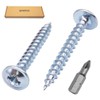 SKIR'CO (300 pcs) Zinc Plated Steel 4.0 x 35 mm