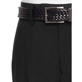 RGM 100% Dacron, Frente plano, Boys Slim Vestido de Slacks, Marino, 20