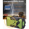 SurvivorX WB02 Solar & Hand Crank Emergency Radio with LED