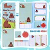 JIANTA Capybara Sticky Notes Set, 550 Sheets, Don't Worry Be