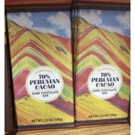 Trader Joe's 2 Pack Trader Joe's 70% Peruvian Cacao Dark Chocolate Bar 3.5 oz Each