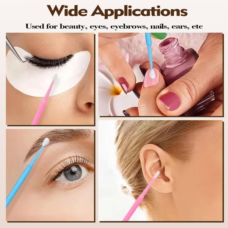Desechables El Cepillo de Extensión de Pestañas para Maquillaje Limpieza