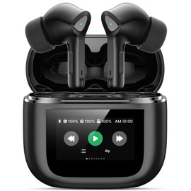 TWOSKY Wireless Earbuds Bluetooth 5.3 Headphones 50H Playtime Deep Bass Stereo Ear Buds with Mic IPX7 Waterproof Comfort Lightweight in Ear Earphones for Pad Android/iOS Phones Gifts for Women Men