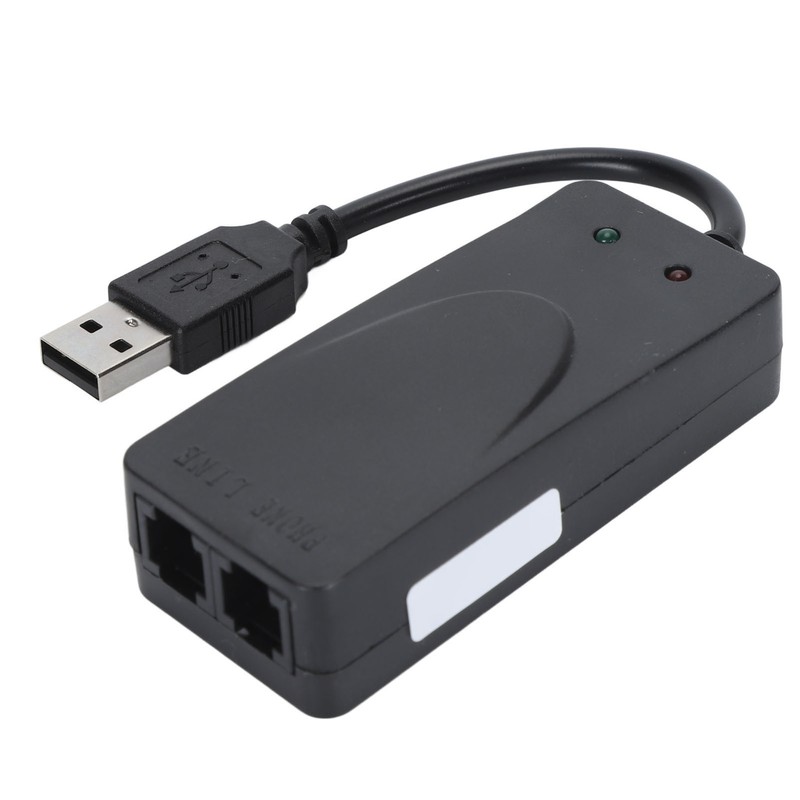 USB 56K External Dial Up Fax Data Modem Dual RJ11