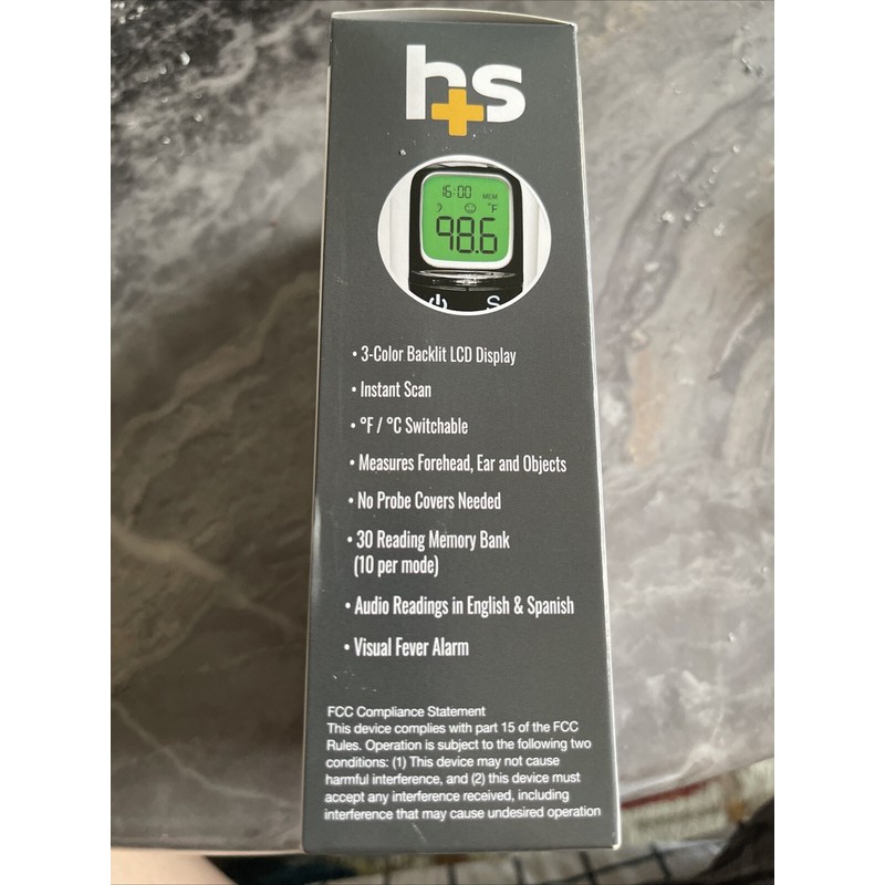 HealthSmart Talking Infrared Ear & Forehead Thermometer HealthSmart Batteries Included