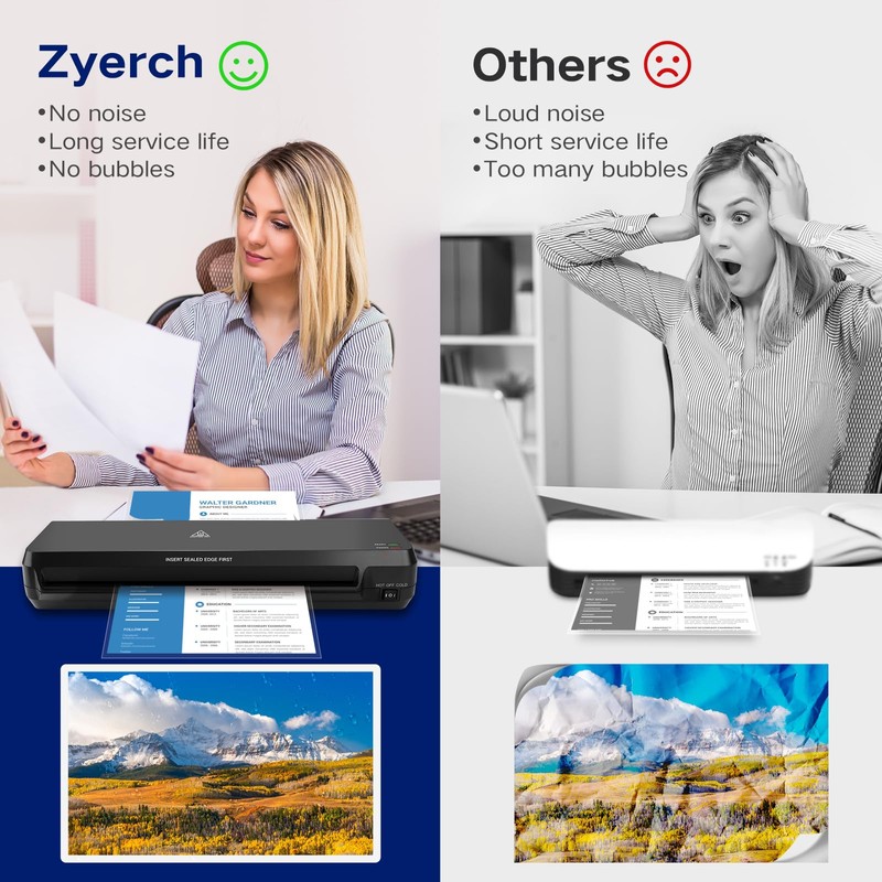 13 Inch A3 Laminator Machine, 7 in 1 Desktop Thermal
