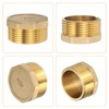 sourcing map Brass Outer Hex Thread Fittings, G1-1/4 Male Brass