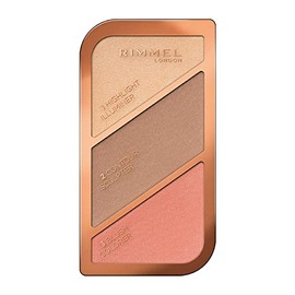 Rimmel Rimmel London Sculpting Highlighter Palette 3-tone, Coral Glow, 18.5 g