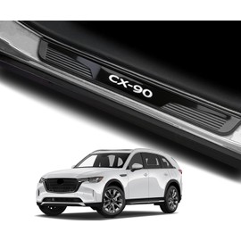Door Sill Protector Trim Guard for Mazda CX-90 cx90 2024 2025 2026, Auto Interior Accessories Plates Cover Accessory Kick Panels (B)