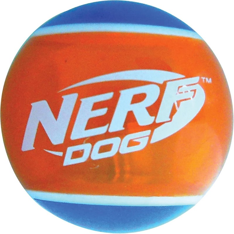 Nerf Dog Rubber Tennis Balls Squeaker Dog Toys 2 Pack