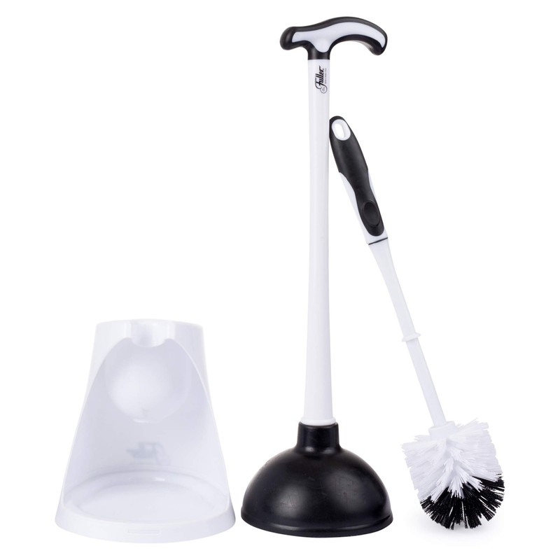 Fuller Brush Bowl Brush & Plunger in Caddy Set– 16-Inch