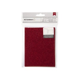 American Crafts Paper A2 Cards and Envelopes (4.375-inch x 5.75-inch) 8/Pkg-Scarlet Glitter