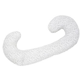 Motherhood Cushion Cover for Positioning Pillow, Side Sleeper Pillow, 100% Natural Cotton, Oeko-Tex Standard 100, Grey Branches 2017