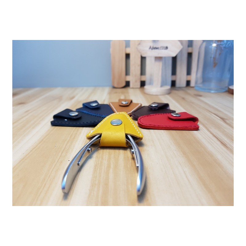 Above Leather Nipper Case Nail Art - Navy / 어보브