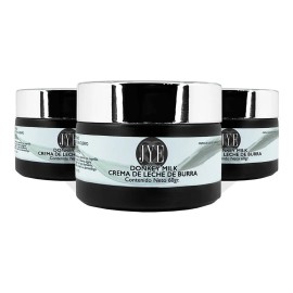 3 Cremas De Leche Jye Donkey Milk Leche De Burra 180gr Rosas