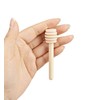 Ucheom Wooden Honey Dipper Sticks, 3Pcs Mini Honey Spoon for