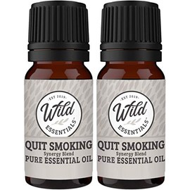 Wild Essentials Quit Smoking 100% Pure Essential Oil Synergy Blend 2 Pack - 10ml, Premium Grade, Use tor Help Quench Cravings The Natural Way! Made and Bottled in The USA