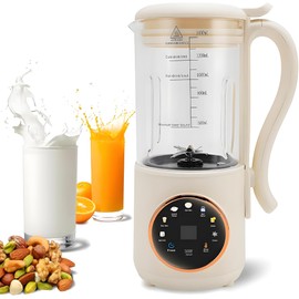 KRYSO 48OZ 8-in-1 Nut Milk Maker Machine, Automatic Kitchen Appliance with Milk Frother | Almond, Soy, Oat & Plant-Based Drinks | Self-Cleaning, Keep Warm, Juice & Soup Maker