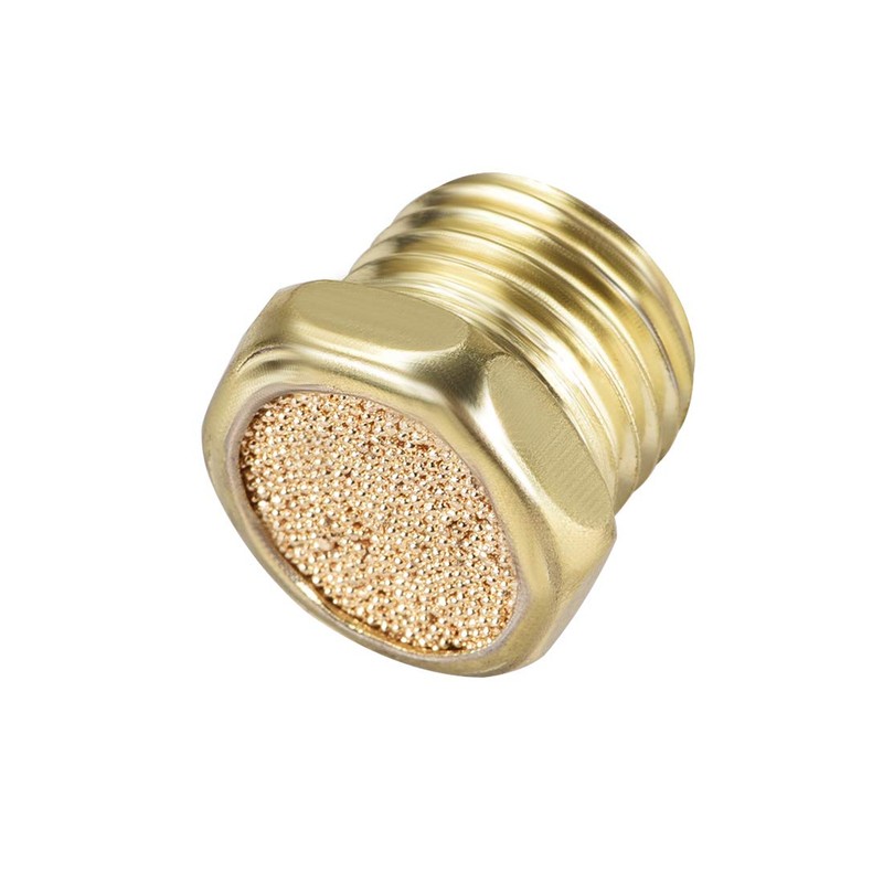 sourcing map Sintered Bronze Brass Housing G Flat Pneumatic Air