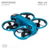 WRAPGRADE Skin Stickers Compatible with DJI Avata 2 (Caribbean Blue)