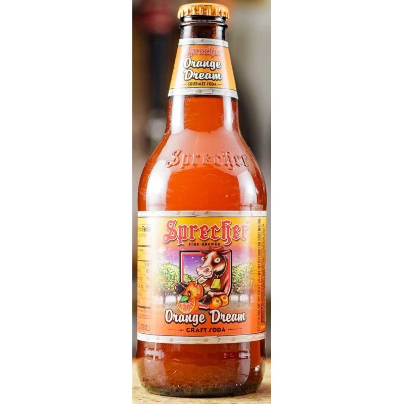 Sprecher Orange Dream Soda 64.0 fl oz (Pack of 6)
