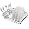 Slideep Stainless Steel Cutlery Utensil Holder Silverware Organizer with Hooks