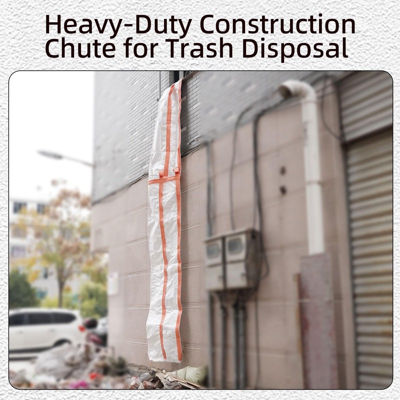 BERPET Construction Chute Heavy Duty Trash chute10 ft, Extra Thick