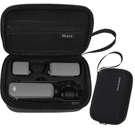 Nokwocy Case for DJI Osmo Pocket 3 Creator Combo, Waterproof PU & EVA Material, Compact Carrying Case with Webbing Handle, Travel Protection for Osmo Pocket 3 Combo Accessories, Black