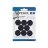 PEREL DTF2 Round Felt Pads, Diameter: 25 mm, Black (Pack