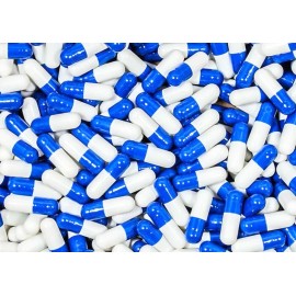 Capsules Express Size 4 Blue/White Empty Gelatin Capsules Kosher Gluten-Free Caps Pills USA Made - 5,000