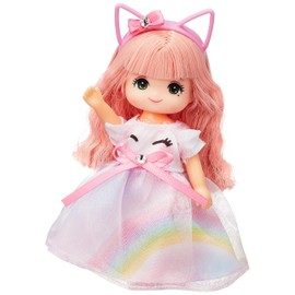 Takara Tomy Licca TAKARA TOMY Doll LD-27 Maki Yumekawa Doll Dress Up Doll Play Toy 3 Years Old Passed Toy Safety Standards ST Mark Certification