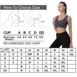 Double Couple Sports Bras for Women Padded High Impact Seamless Criss Cross Back Workout Tops Gym Activewear Bra Large