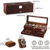 Watch Case for Men, 6 Slot Watch Display Case with