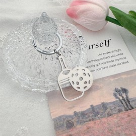 Guqqeuc Silvel Pickleball Keyring Gifts for Women Men Best Friend Friendship Gifts for Bestie Birthday Christmas Gifts for Daughter Son Pickleball Gifts for Boyfriend Girlfriend Pickle Ball Gift