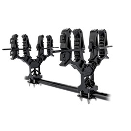 Black Boar UTV/ATV Double Gun & Tool Mount - Features Flexible Non-Marring Teeth for Better Grip - Includes Rubber Base Plate Pads - Max Carry Weight of 15lbs (66030)