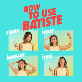 Batiste Dry Shampoo, Volumizing, Refresh Hair and Absorb Oil Between Washes, Waterless Shampoo for Added Hair Texture and Body, 5.71 oz