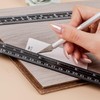 Mr. Pen- Stainless Steel Ruler, 4 pcs, 6", 8", 12",