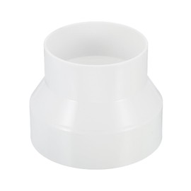 PATIKIL 4" to 3" Duct Reducer, Duct Connector Ducting Inline Adapter Increaser ABS Plastic Vent for HVAC Heating Cooling Air Ventilation